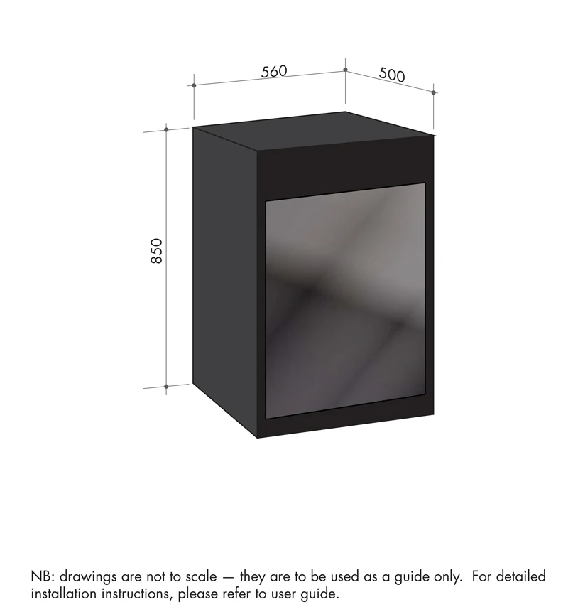 Artusi 100 Litre Black Single Door Outdoor Bar Fridge - ABC1B - Image 3