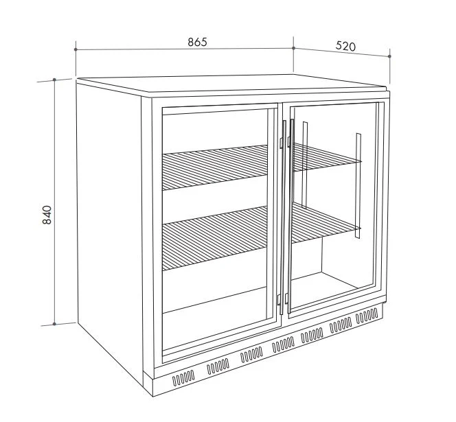 Artusi 190 Litre Twin Door Outdoor Fridge - AOF2S - Image 4