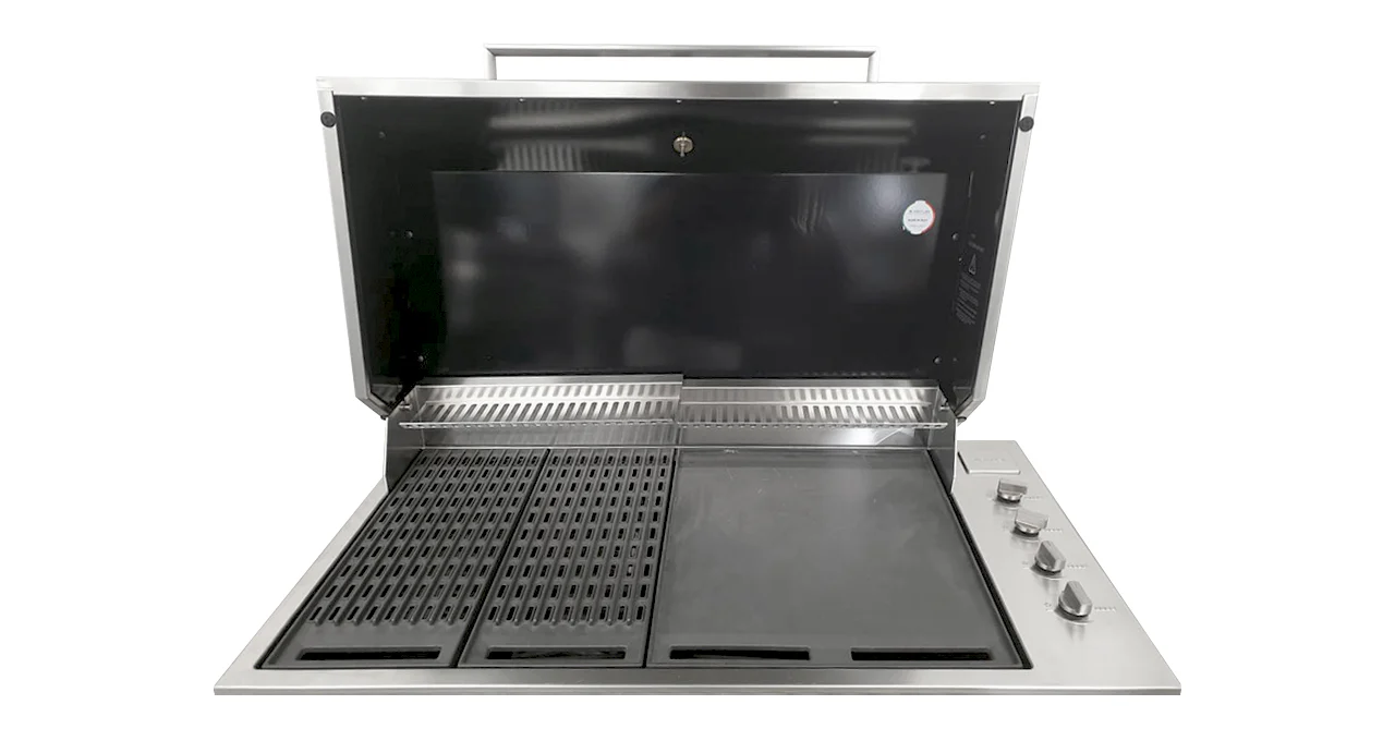 Artusi 316 SS Drop in BBQ with Roasting Hood & Rhino Outdoor ENVY 2 Door Fridge Marine Grade Bundle - Image 3