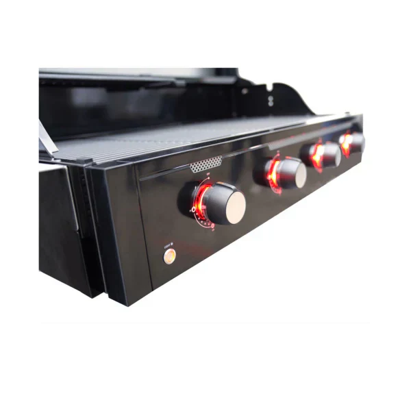 Artusi Matte Black 114cm 4 Burner Built In BBQ - Image 3