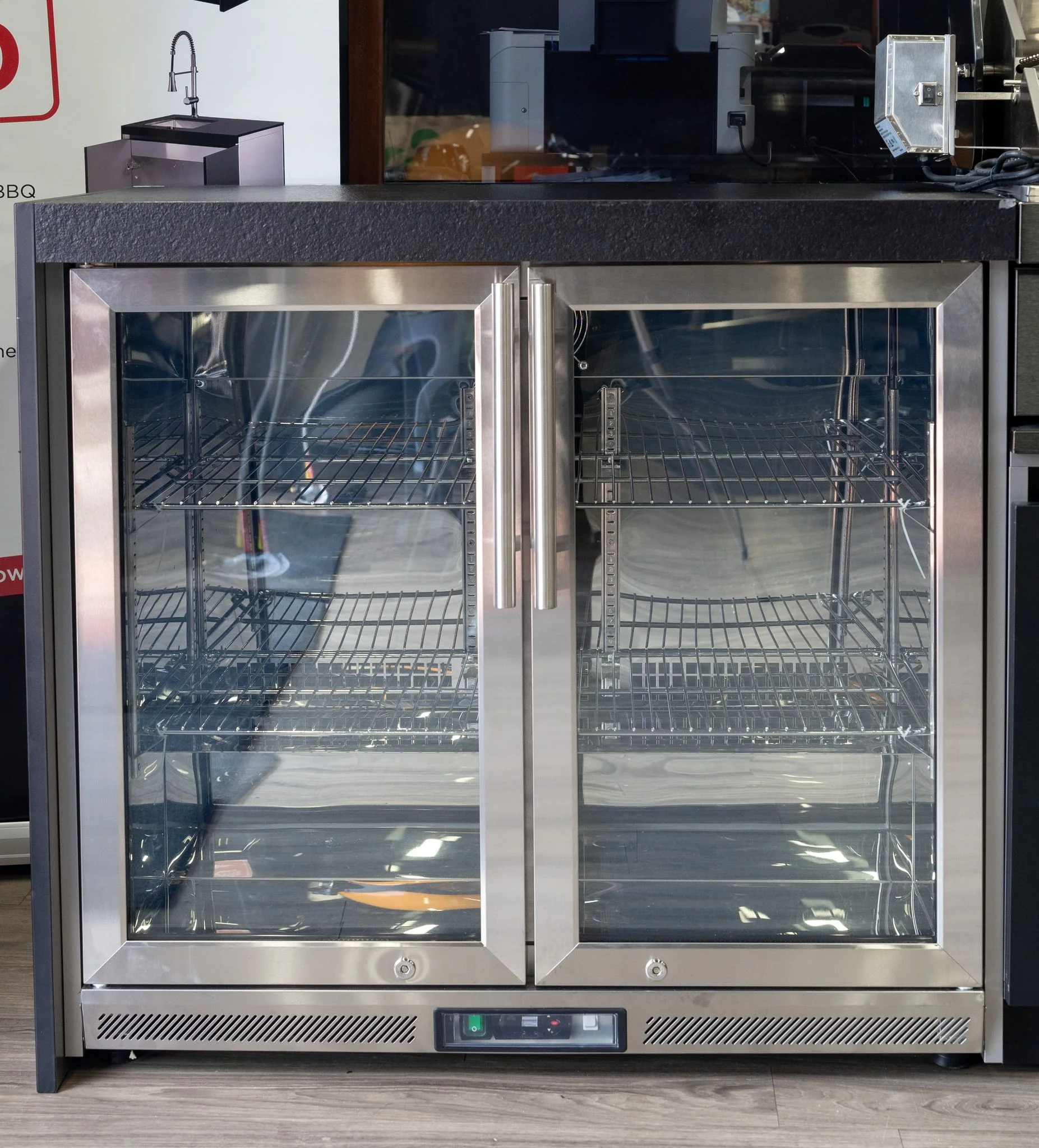 Aspire 6 Burner BBQ Outdoor Modular Kitchen with Double Fridge & Sink - Image 13