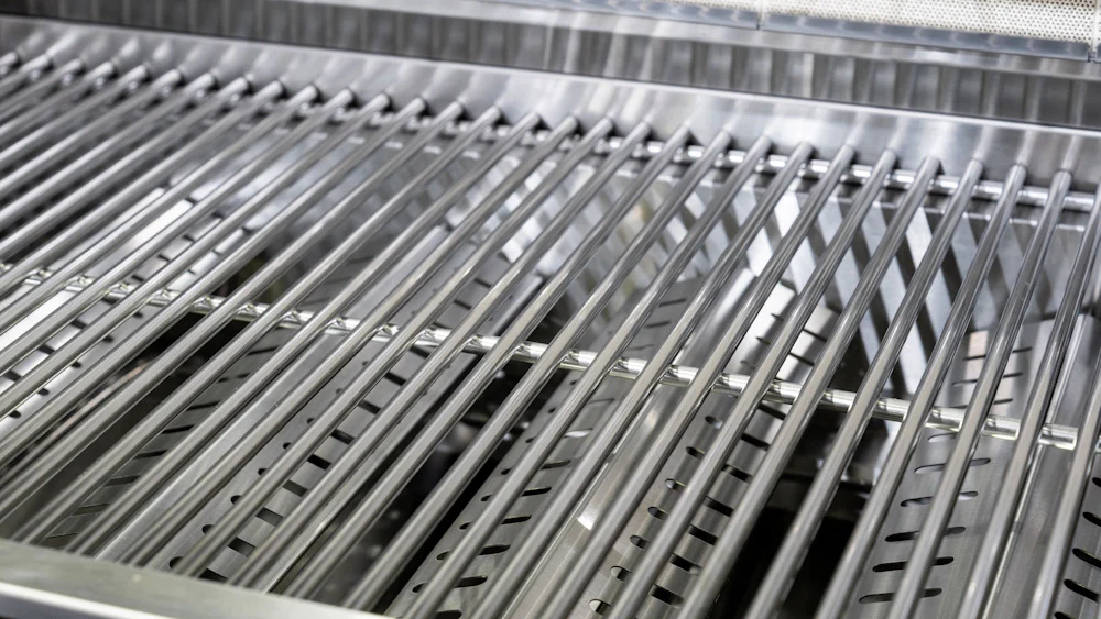 Aspire Stainless Steel 6 Burner BBQ on cabinet - Image 3