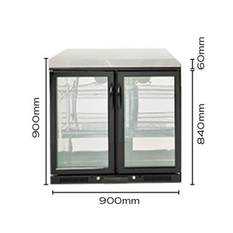 Crossray Mini Outdoor Kitchen with 2 Burner Gas BBQ with 208L Double Fridge - Image 10