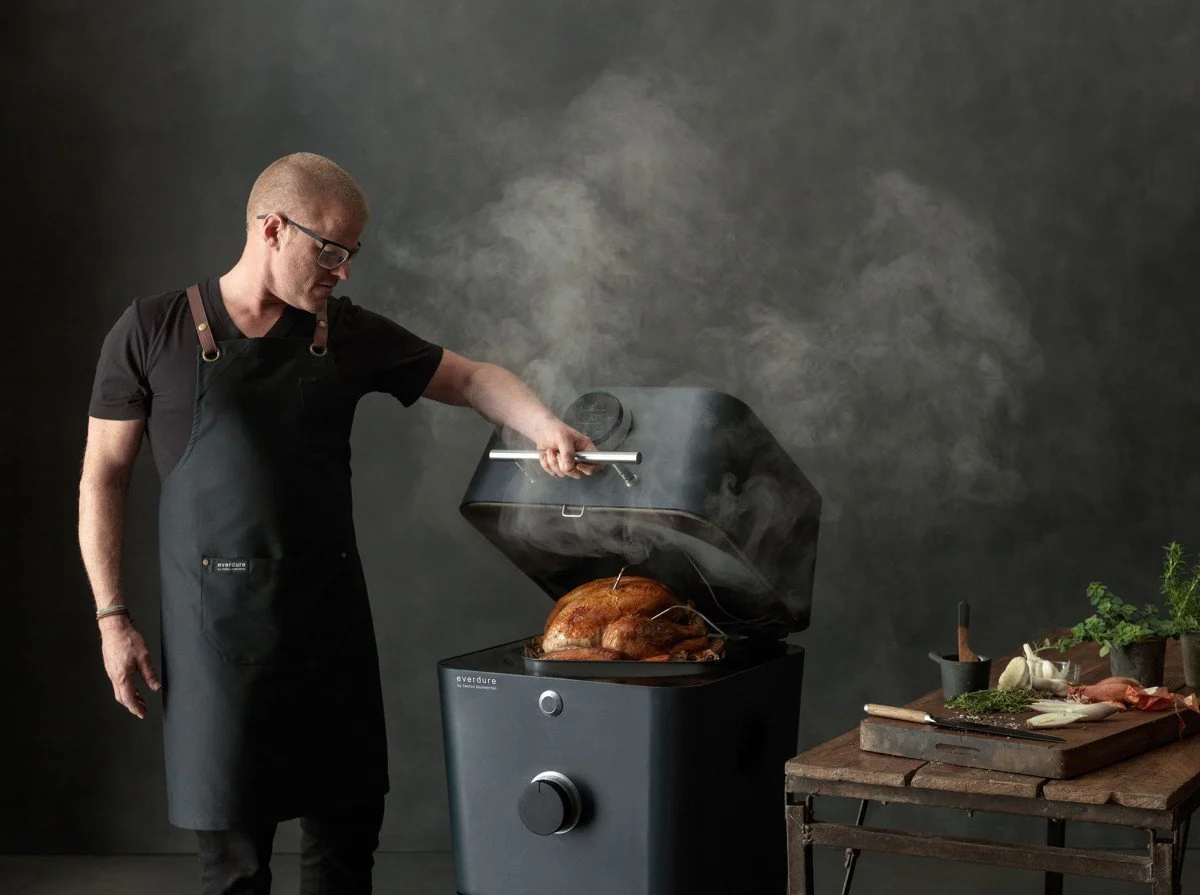 Everdure by Heston Blumenthal 4K Electric Ignition Charcoal BBQ Oven (Black) - Image 5