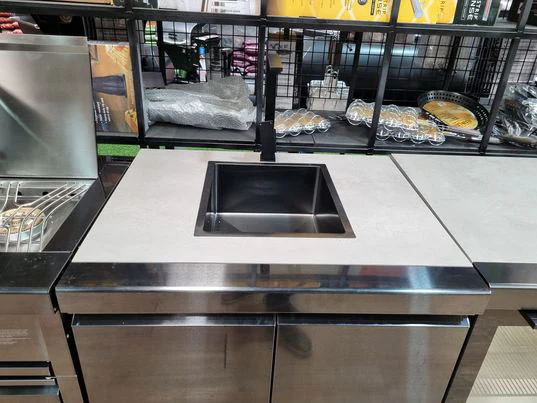 Gasmate Nova MK2 Graphite Outdoor Kitchen with Storage, Double Door Fridge + Top, BBQ, Sink and Drawers - Image 34