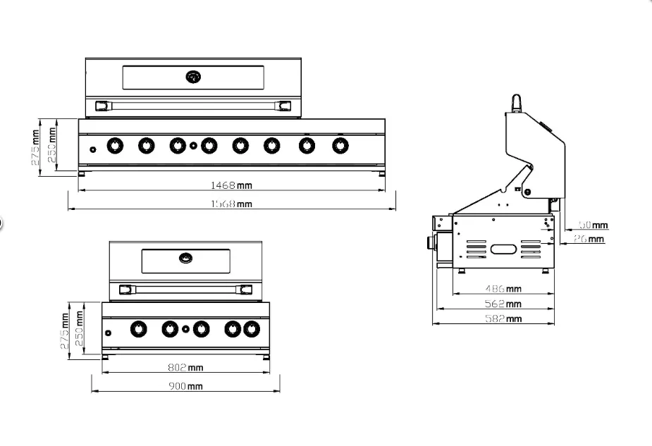 Masport Ambassador Deluxe Inbuilt MKII BBQ - Image 6