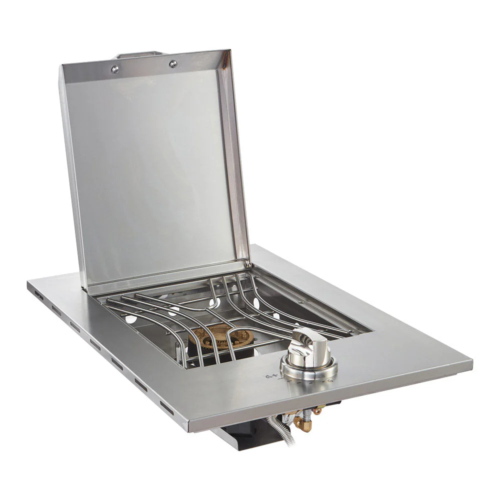 Smart 4-Burner Drop-In Gas BBQ With Slimline Hood and Drop-In Side Burner - Image 12
