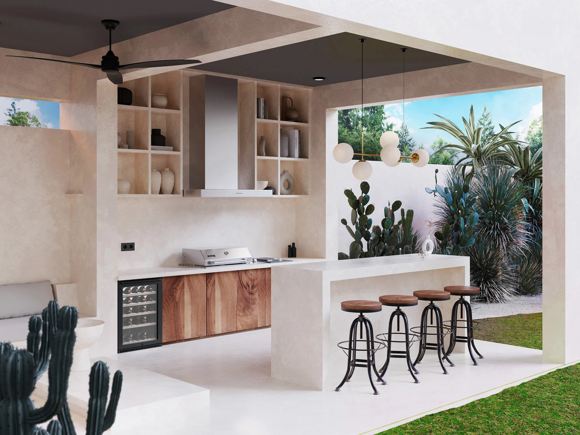 Smart 4-Burner Drop-In Gas BBQ With Slimline Hood and Drop-In Side Burner - Image 13