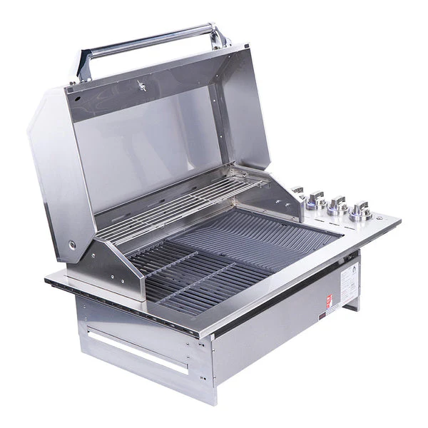 Smart 4-Burner Drop-In Gas BBQ With Slimline Hood and Drop-In Side Burner - Image 7