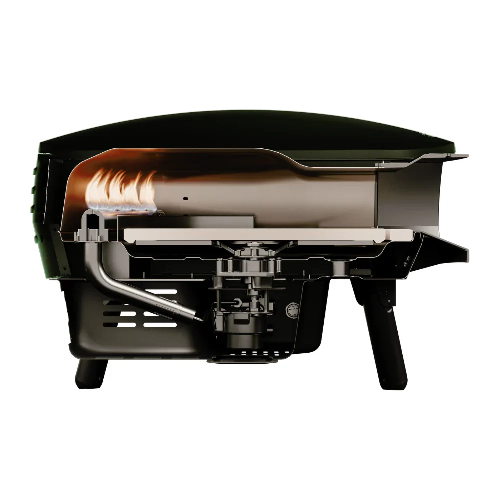 WITT Piccolo Rotante Gas Pizza Oven with Rotating Stone - 13 Inch - Black - Image 6