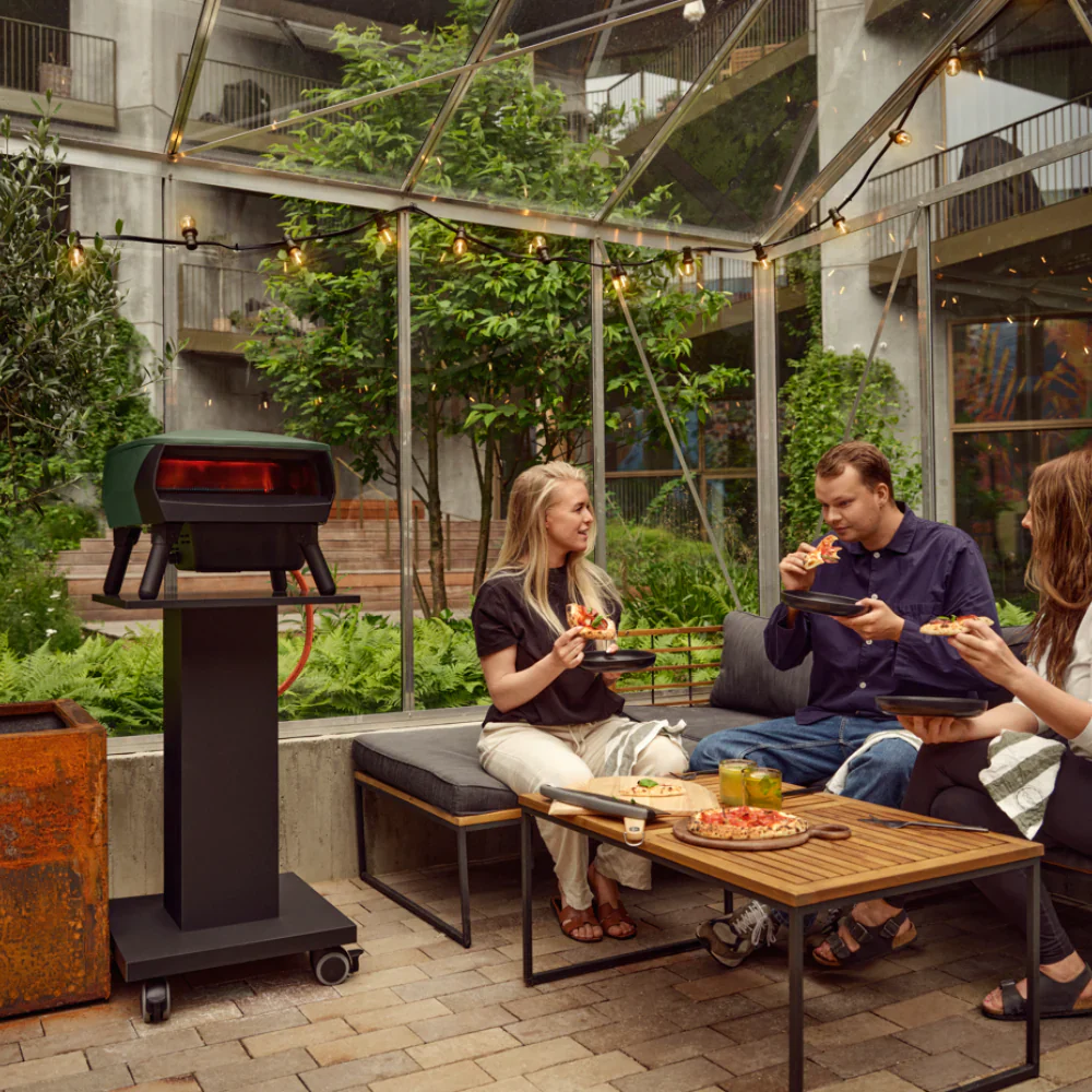 WITT Piccolo Rotante Gas Pizza Oven with Rotating Stone - 13 Inch - Green - Image 10