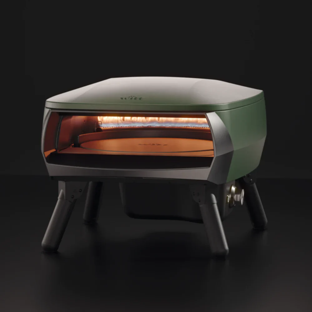 WITT Piccolo Rotante Gas Pizza Oven with Rotating Stone - 13 Inch - Green - Image 4