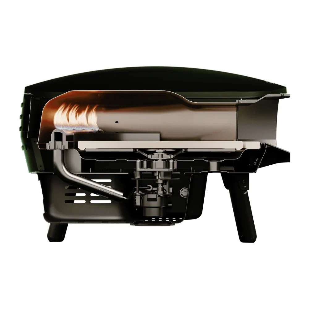 WITT Piccolo Rotante Gas Pizza Oven with Rotating Stone - 13 Inch - Green - Image 6