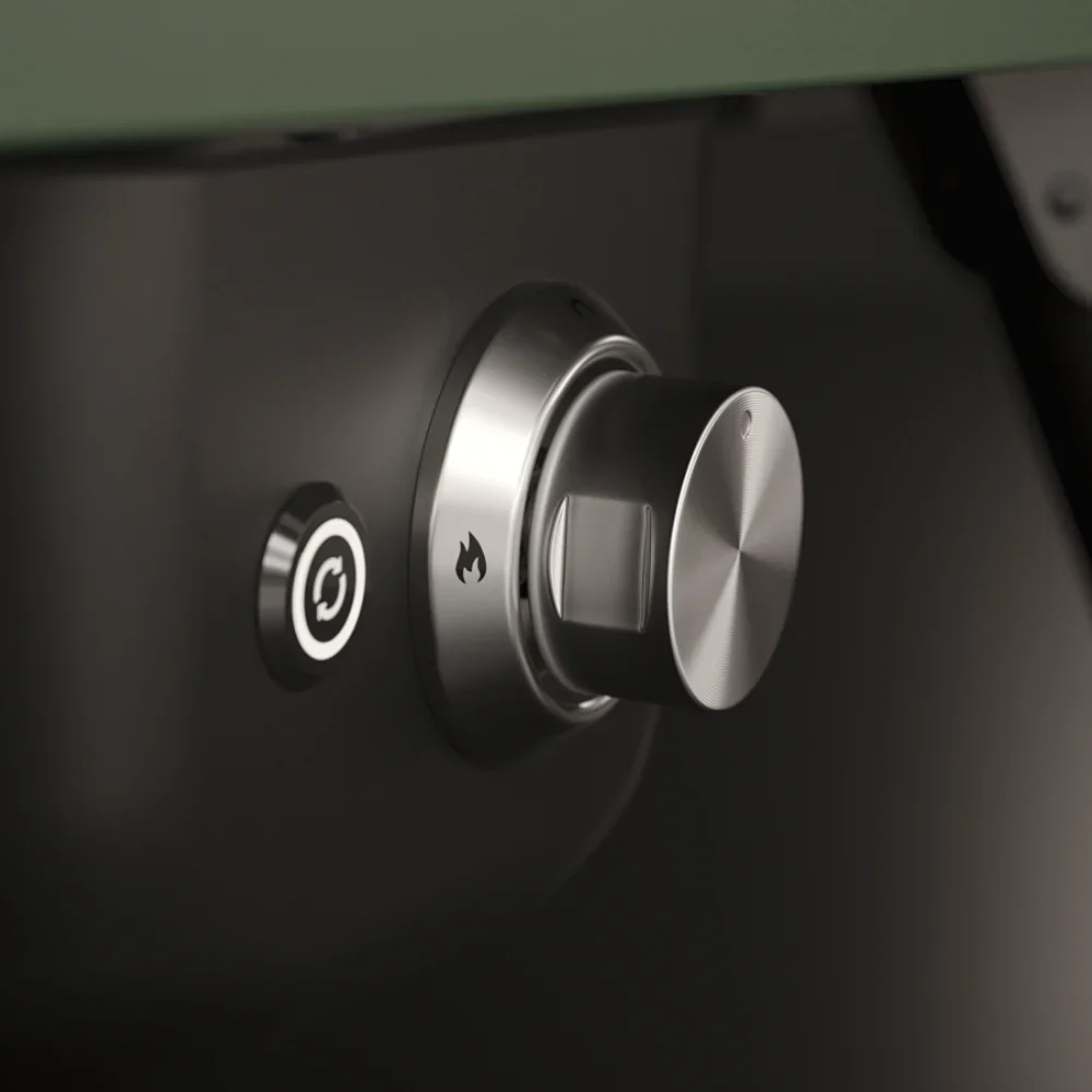 WITT Piccolo Rotante Gas Pizza Oven with Rotating Stone - 13 Inch - Green - Image 7