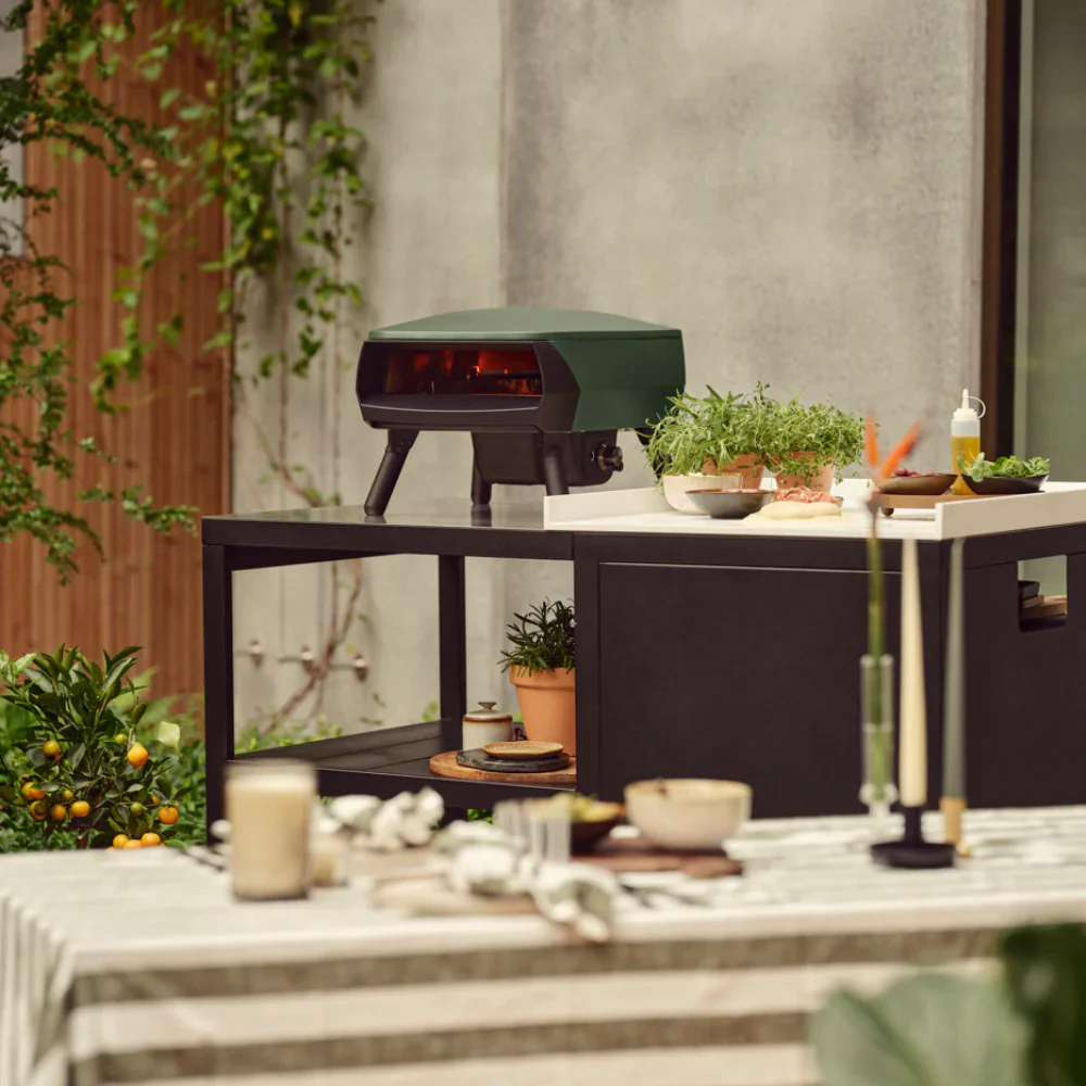 WITT Piccolo Rotante Gas Pizza Oven with Rotating Stone - 13 Inch - Green - Image 8