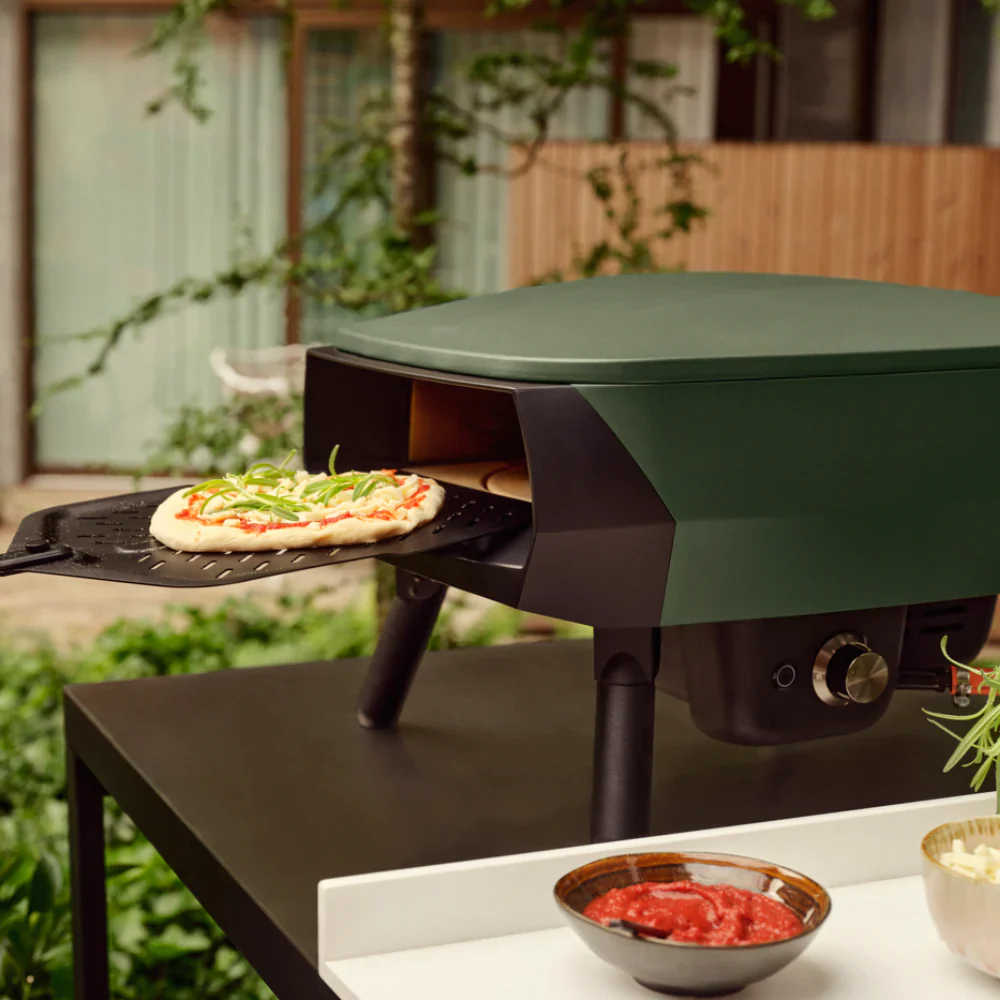 WITT Piccolo Rotante Gas Pizza Oven with Rotating Stone - 13 Inch - Green - Image 9